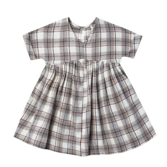 NEW Rylee + Cru Maxwell Flannel buffalo plaid dress - Picture 2 of 4